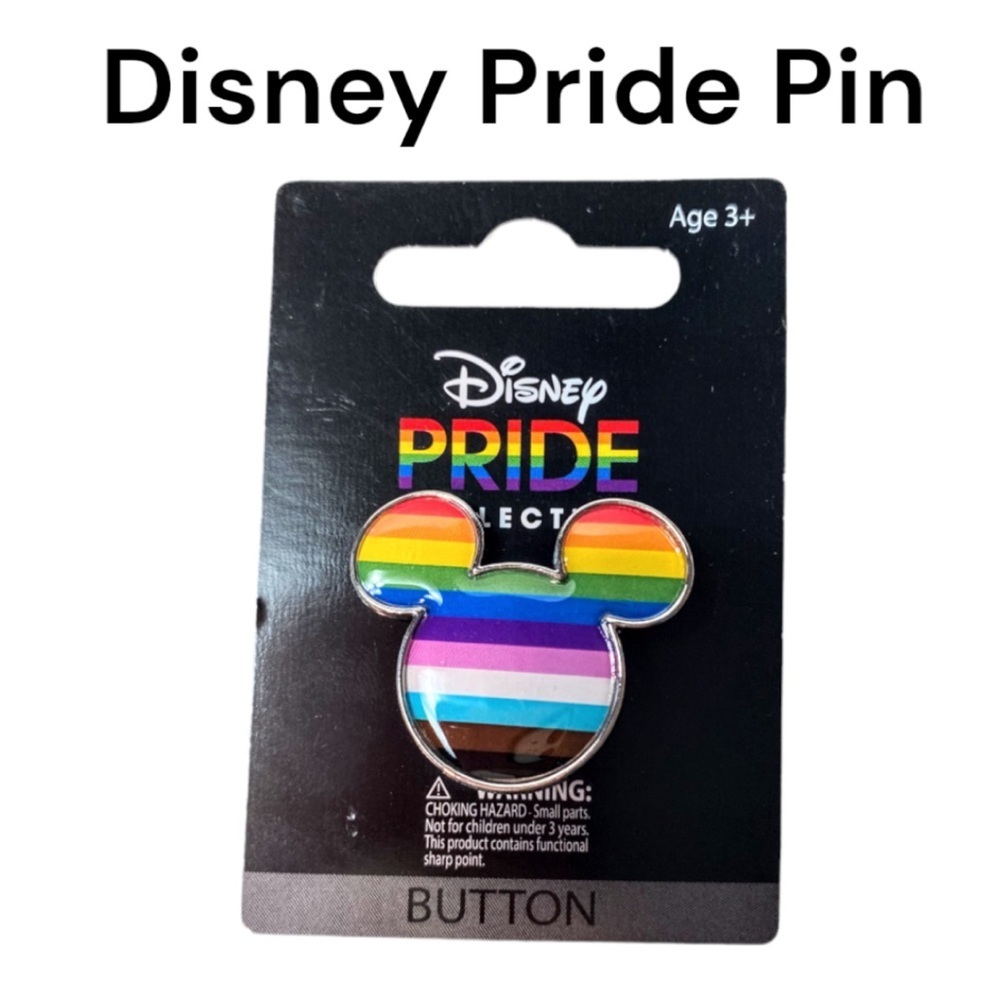 NWT Disney Collection Pride Enamel Mickey Mouse Pin